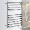 Bathroom Wall Heater Wallmounted Towel Warmer, Luxurious Stainless Steel Electric Towel Rack, Electric Towel Rack with 10 Heated Bars 29.53  20.47  4.92 Inch,Plugin view 2