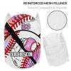 Baseball Team Player Gym Candy Storage Basket Laundry Hamper Bag Basket for Washing Clothes Bin Bag Dirty Cloth Toy Storage Hamper Bag view 3