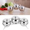 UNbit Kitchen Stainless Steel Seasoning Containers Set,Seasoning Containers with Lids and Spoon,Spice Jars Spice Containers Spice Racks Jar view 4