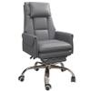 Office Chair, Ergonomic Desk Chair, PU Leather Computer Chair Height Adjustable, Comfy Swivel Task Chair with Retractable Footrest, Wheels and Tilt Function view 1