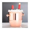 Insulated Ice Bucket Thickened Stainless Steel Ice Bucket Binaural Handle Restaurant Bar Wine Champagne Bucket Drink Ice Bucket Desktop Vase Ice Bucket for Bar view 1