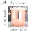 Insulated Ice Bucket Thickened Stainless Steel Ice Bucket Binaural Handle Restaurant Bar Wine Champagne Bucket Drink Ice Bucket Desktop Vase Ice Bucket for Bar view 2