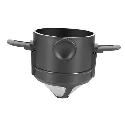 PRETYZOOM 1pc Collapsible Stainless Filter Cup Portable Hand Brewing Tool for Fine Drip Coffee Travel-friendly Reusable Easy to Clean for Home and Camping Use