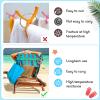 Boao 4 Pack Towel Bands for Beach Chair, Pool & Cruise Essentials, Elastic and Windproof, Towel Chair Clips Lounge Strap Holder, Cruise Ship Accessories (Fruit) view 4
