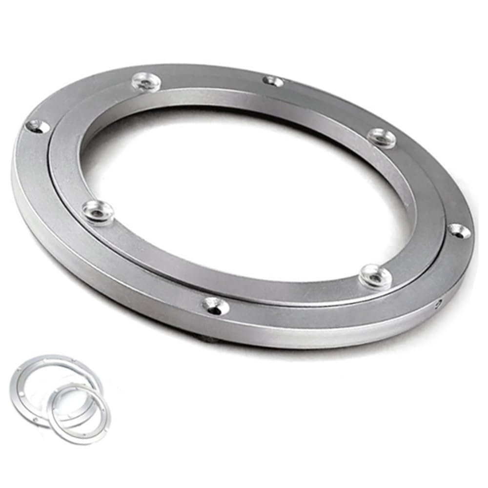 NILZA Aluminium Turntable Bearing Revolving Display Base, Heavy Duty Lazy Susan Rotating Bearing Turntable Round Dining Table Swivel Base 5"-40" (Size : 39cm(15inch))