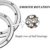 NILZA Aluminium Turntable Bearing Revolving Display Base, Heavy Duty Lazy Susan Rotating Bearing Turntable Round Dining Table Swivel Base 5"-40" (Size : 39cm(15inch)) view 2