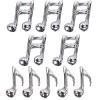 10PCS Music Note Balloons Silver Aluminum Birthday Party Balloon Music Themed Party Supplies Baby Shower Party Wedding Decorations view 1