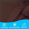 3 Piece Hospital Bed Sheet Set, 100% Egyptian Cotton 400 Thread Count, Soft and Comfy, Standard Size 36X80 Inch with 14 Inch Deep Pocket, Chocolate Stripe view 3