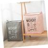 PRETYZOOM Cotton Laundry Basket Woven Lid Storage Basket Foldable and Portable Clothes Organizer for Bedroom Dorm Apartment view 2