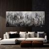 Sense Canvas Botanical Charcoal 49 Canvas Art - Home Decor Wall Art Print Poster Painting Small 20x8 / 1.5" view 3