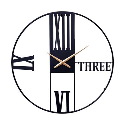 KMHHAG Wall Clock Nordic Creative Fashion Personality Iron Art Silent Quartz Watch Livingroom Bedroom Kitchen Home Decor