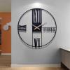 KMHHAG Wall Clock Nordic Creative Fashion Personality Iron Art Silent Quartz Watch Livingroom Bedroom Kitchen Home Decor view 3