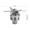 Blender Blade Replacement, Stainless Steel Mixing Cutting Blender Blade Knife Spare Parts, Wet Blender Blade Replacement Part for 5200 (64oz 48oz 32oz) view 3