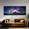 Sense Canvas Galaxy Landscape Photograph 32 Canvas Art - Home Decor Wall Art Print Poster Painting Large 40x16 / 1.5" view 2