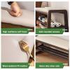 2-Tier Bamboo Shoe Bench, Shoe Rack Storage Organizer, Ideal for Hallway, Bathroom, Living Room and Corridor view 3