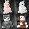 Cute Plush Car Tissue Box and Trash Can, Animal Tissue Box Holder for Car Armrest - 30cm/11.8inch (Color : #8) view 3