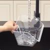 MINGZHE Wall Mounted Garlic Garbage Box Clear Ginger Onion Storage Hanging Baskets Small Hanging Storage Rack Wall Mounted Produce Basket for Snack, Fruit and Vegetable Storage view 2