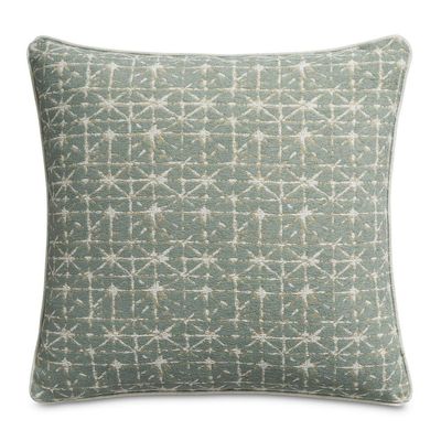 Michael Amini Renue Foster Fennel Pillow Set of 2 Square Cushions 100% Polyester Durable Fabric Soft Filling Decorative Accent for Living Room Couch Bed Lounge