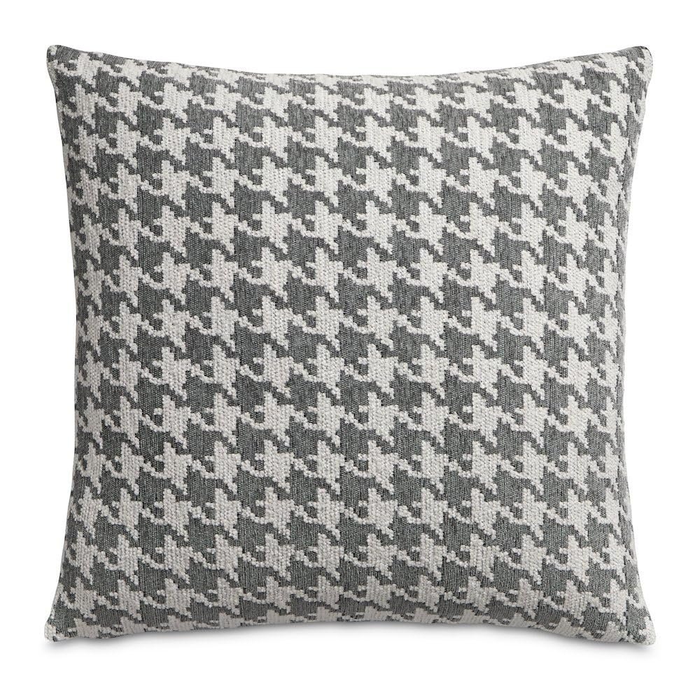 Michael Amini Moonbeam Georgia Gray Chenille Throw Pillow Set of 2 Soft 100% Polyester Fabric Decorative Cushions for Sofa Bed Living Room Comfort and Style