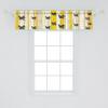 Ambesonne Butterfly Window Valance Pack of 2, Summer Tone Lines Wingy Animals with Faded Effect Print Country Vibe, Rod Pocket Curtain Valances Kitchen Bedroom, 54" X 12",Yellow Reseda Green Beige view 2