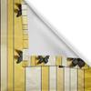 Ambesonne Butterfly Window Valance Pack of 2, Summer Tone Lines Wingy Animals with Faded Effect Print Country Vibe, Rod Pocket Curtain Valances Kitchen Bedroom, 54" X 12",Yellow Reseda Green Beige view 4