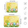 Spring Easter Eggs Butterflies Dish Drying Mat 18x24 Absorbent Yellow Dishes Pad Dish Drainer Mat Protector for Kitchen Fast Dry view 3