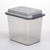 Curver Set of 2 Medium Latch PRO 29QT Heavy Duty, Water Resistant Plastic Organization and Storage Box with Extra Capacity Latching Lid, Transparent Grey view 3