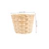 DEARMAMY 12pcs Woven Wood Storage Basket Rattan Baskets for Storage Lid Rustic Home Organizer view 2