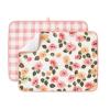 FRESHMINT Printed Dish Drying Mats for Kitchen Counter 2 Pack Absorbent Reversible Drying Mats Microfiber Kitchen Countertop Protector Dishes Drying Pad Extra Large 18"x24" Dish Mat view 1