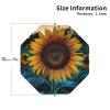 6Pcs Drink Coasters for Drinks Tabletop Protection, The Most Beautiful Sunflower Leather Coaster for Kinds of Cups, Absorbent Cup Coaster for Coffee Table Home Decor 4" Cup Mat Pad view 2