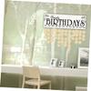 Wooden Birthday Calendar Reminder Family Board with Black Wood Xmas view 3