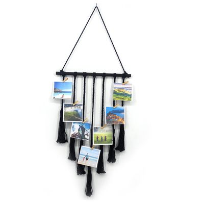 BIUDECO Photo Wall Display Bohemian Wall Decor Macrame Hanging Pictures Organizer Home Decor