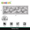 HEBE Hallway Runner Rug 2'x6' Washable Vintage Distressed Area Rugs Non Slip Laundry Rug Runner Boho Floor Carpet Runners for Hallways Entryway Laundry Room Kitchen Bathroom view 2