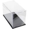 Purzen Fully Assembled Acrylic Display Clear Square Acrylic Box Cube Small Acrylic Storage Containers, Box for Collectibles Action Figures,20cmx12cmx15cm view 1