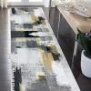Weidear Modern Area Rug Carpet Runner,Soft Hallway Runner Rug,Backed TPR Non-Slip Entryway Washable Mat,Custom Size Rug for Living Room/Bedroom/Aisle/Bathroom/Kitchen/Laundry -Graffiti Gray,3X81FT view 1