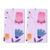 Bohemian Style Hand Towel Set of 2 Purple Floral Bath Towels Soft Summer Flower Fingertip Face Towel for Bathroom Kitchen Hotel Spa Decor Gift 24 x 16 Inches view 1