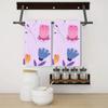 Bohemian Style Hand Towel Set of 2 Purple Floral Bath Towels Soft Summer Flower Fingertip Face Towel for Bathroom Kitchen Hotel Spa Decor Gift 24 x 16 Inches view 3