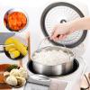 Fockety Stainless Steel Steamer Basket, Rice Cooker Insert Basket Rice Cooker Warmer Steam Basket with Handle, Removal Vegetable Steamer Basket Insert Steaming Rack for Food view 2