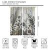 Abstract Floral Curtains,Retro Medieval Flower Print Window Treatments for Bedroom Living Room Kitchen Home Dcor Rustic Farmhouse Drapes 2 Panels Set,Total Size 55 x 63 Inch view 2