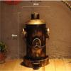 NOLLAM Bote de Basura Industrial Wind Fire Hydrant Trash Can Retro Wrought Iron Pedal Type Garbage Bin w/Inner Bucket 3.1gallon Capacity for Bar Restaurant Patio Kitchen Office, Bronze view 2