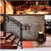 NOLLAM Bote de Basura Industrial Wind Fire Hydrant Trash Can Retro Wrought Iron Pedal Type Garbage Bin w/Inner Bucket 3.1gallon Capacity for Bar Restaurant Patio Kitchen Office, Bronze view 4