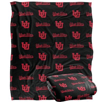 University of Utah Blanket, 60"x80" Logo Pattern Silky Touch Super Soft Throw Blanket