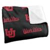 University of Utah Blanket, 60"x80" Logo Pattern Silky Touch Super Soft Throw Blanket view 3