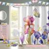 Easter Shower Curtain Iris Flower Butterfly Shower Curtains for Bathroom Decor Floral Leaves Branch Purple Bath Curtains Sets for Spring Easter Bathroom Decor Fabric Waterproof Extra Long 72" X 78" view 4