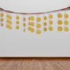 Stunning Rainbow & Gold Hanging Ceiling Decoration - 12" x 10 ft. (1 Pack) - Versatile & Eye-catching Design, Premium Quality Plastic & Paper Material - Ideal for All Events view 3