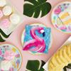 Vibrant Multicolor Paper Napkins - 5" x 5", Perfect for Summer Events & Parties, Throwback Summer, Pack of 40 view 3