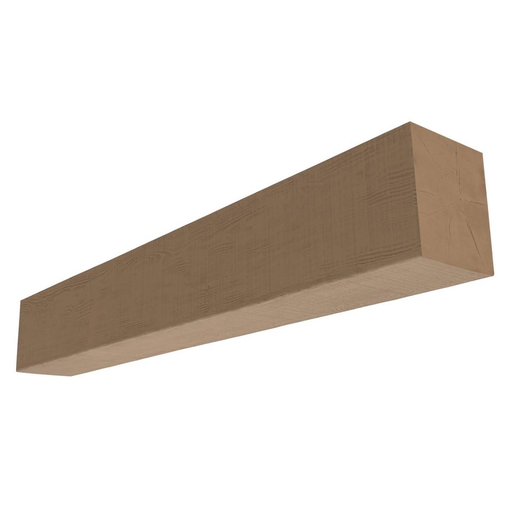Ekena Millwork 8"H x 6"D x 66"W Rustic Sawn Heritage Timber Faux Wood Fireplace Mantel, Natural White Oak