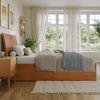 AFI Portland Twin XL Solid Wood Platform Bed with Footboard & Storage Drawers in Light Toffee view 4