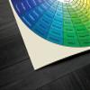 HomeLoft Basics The Emotional Color Wheel Art Print Psychology of Color Emotion Wheel Poster Home Office Wall Decor Unframed (24 x 24) view 2