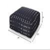 Foamma Pouf Ottoman Dark Blue, 25"x25"x8" - Square Ottoman Foot Rest for Living Room and Bedroom, Pouf Footstool, Foot Rest for Couch, Boho Furniture for Home view 2